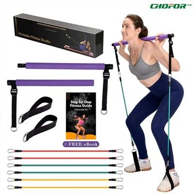 conjunto de barra de resistência para pilates